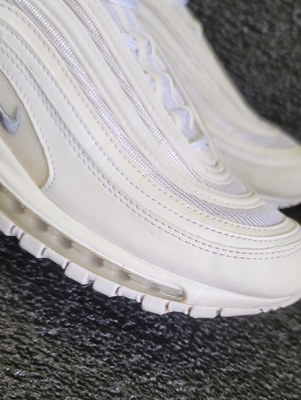 Nike Air Max 97 'Triple White' Mens 9 Ships Today - Picture 14 of 16